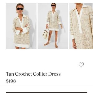 Tuckernuck Cream Crochet Dress